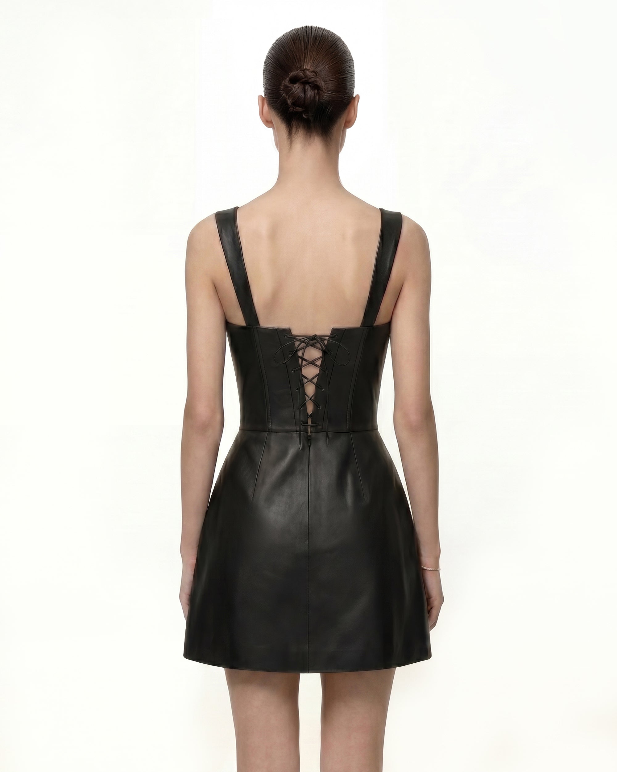 Iris Floral Print Corset Dress - Black - Image 2