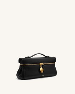 Alternative view of Thea East-West Top Handle Bag - Black