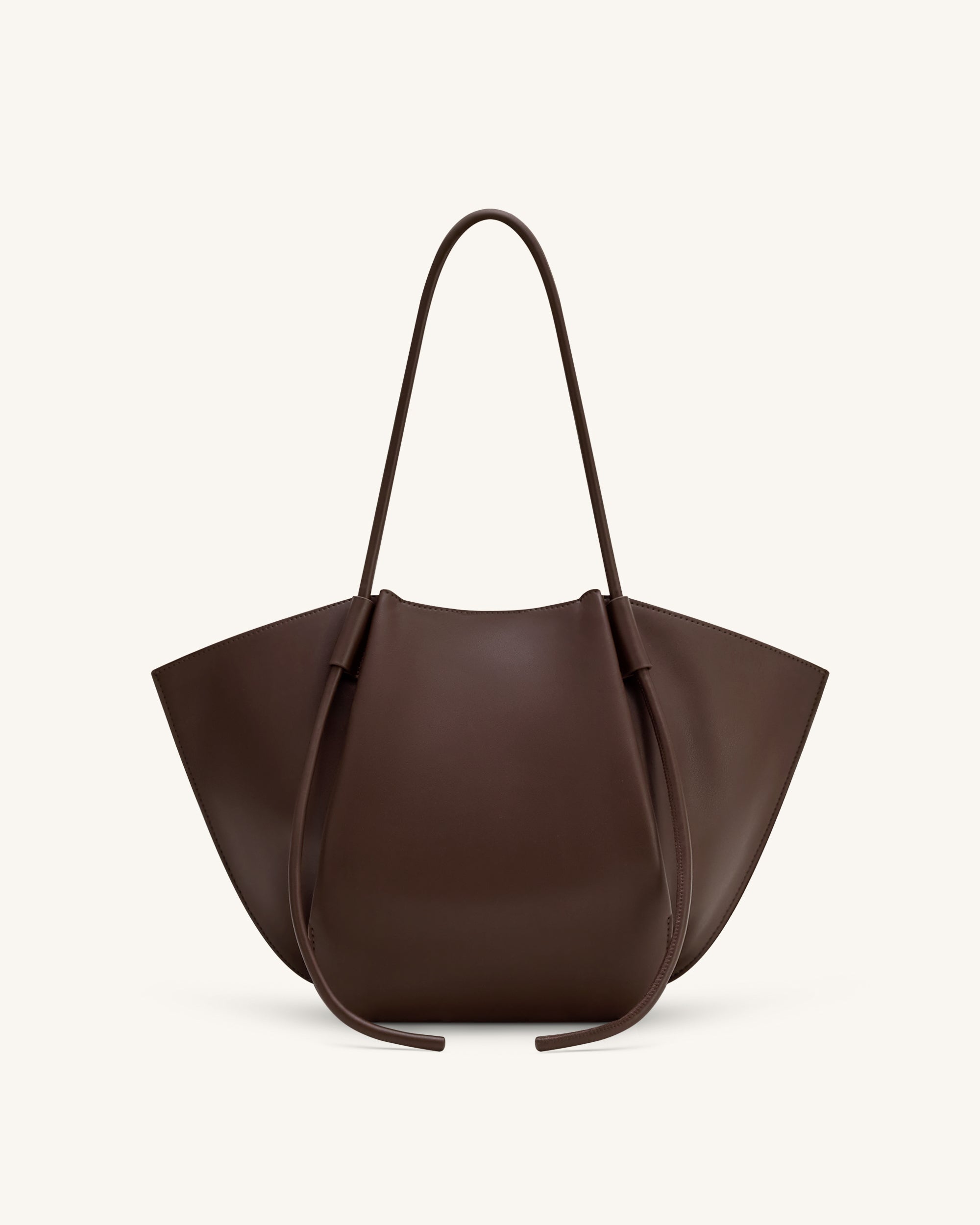 Nala Wide Tote Bag - Deep Brown - Image 4