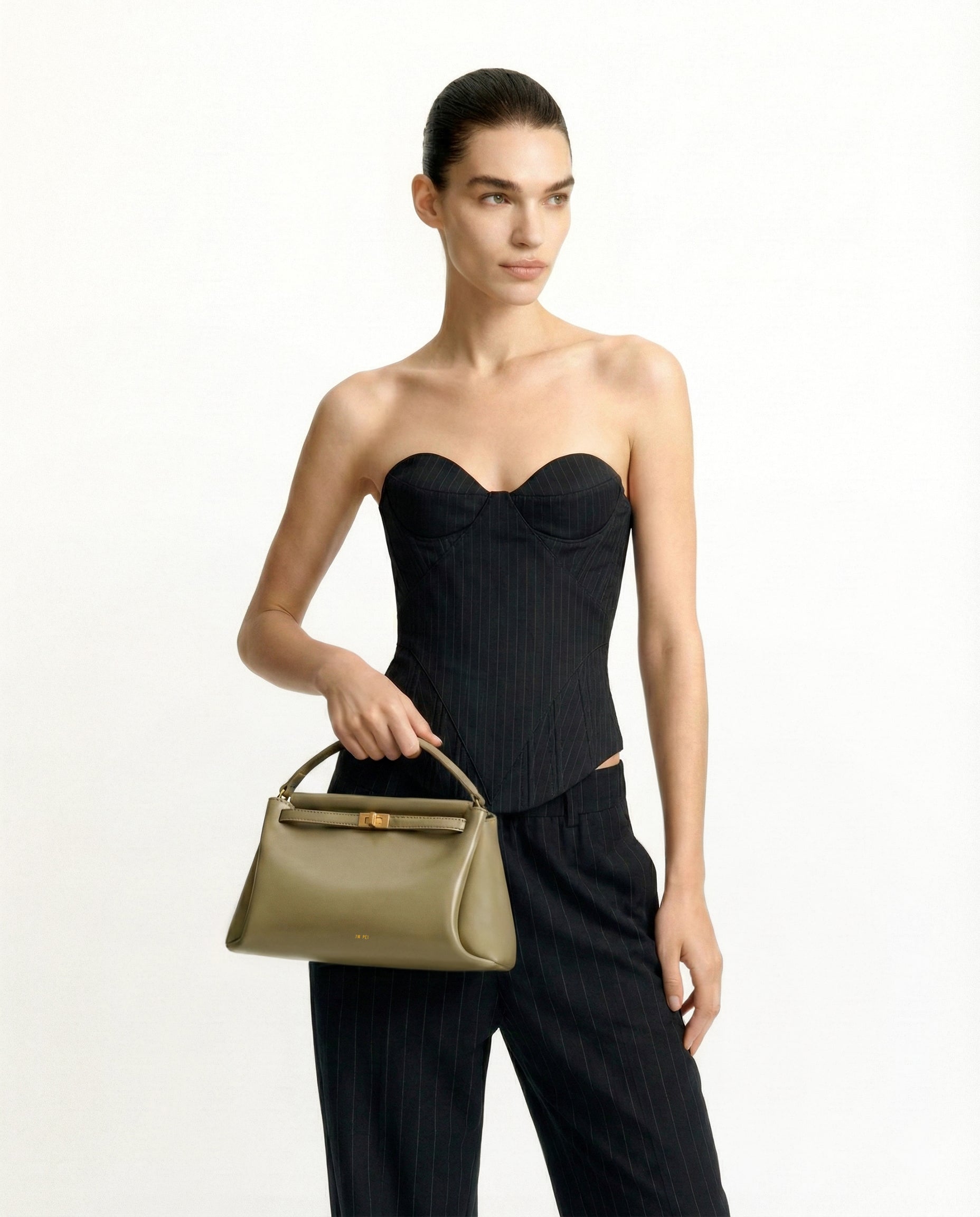 Carmen Top Handle Bag - Green - Image 2