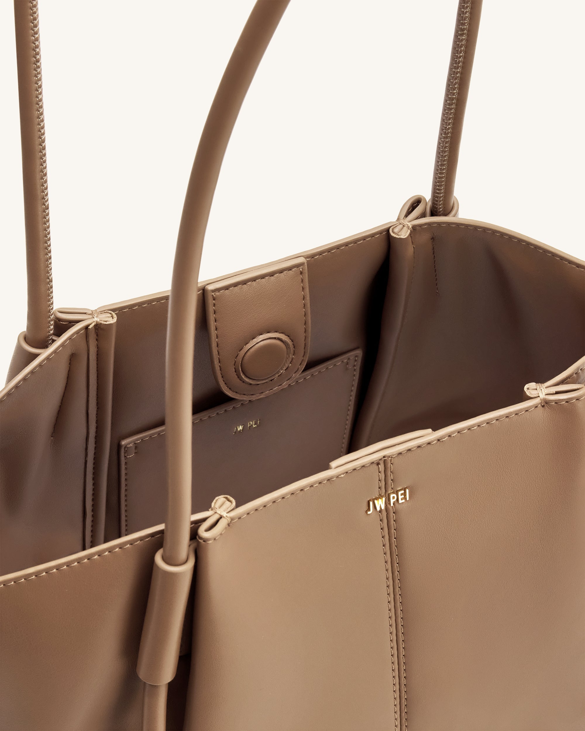 Nala Wide Tote Bag - Clay Brown - Image 4
