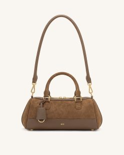 Josie Barrel Shoulder Bag - Brown