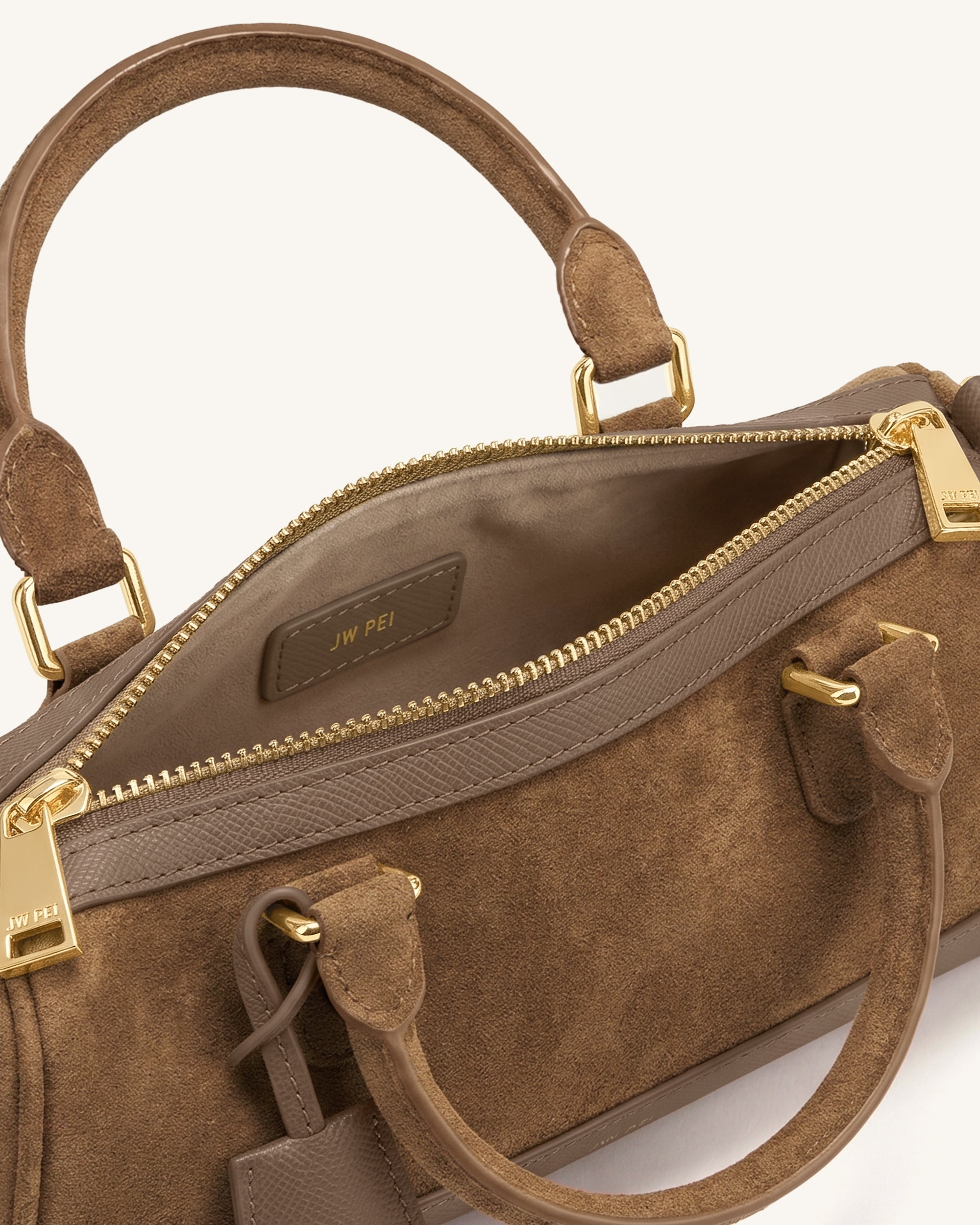 Josie Barrel Shoulder Bag - Brown - Image 3