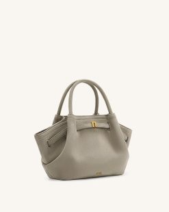 Alternative view of Hana Mini Faux Suede Tote Bag - Gray