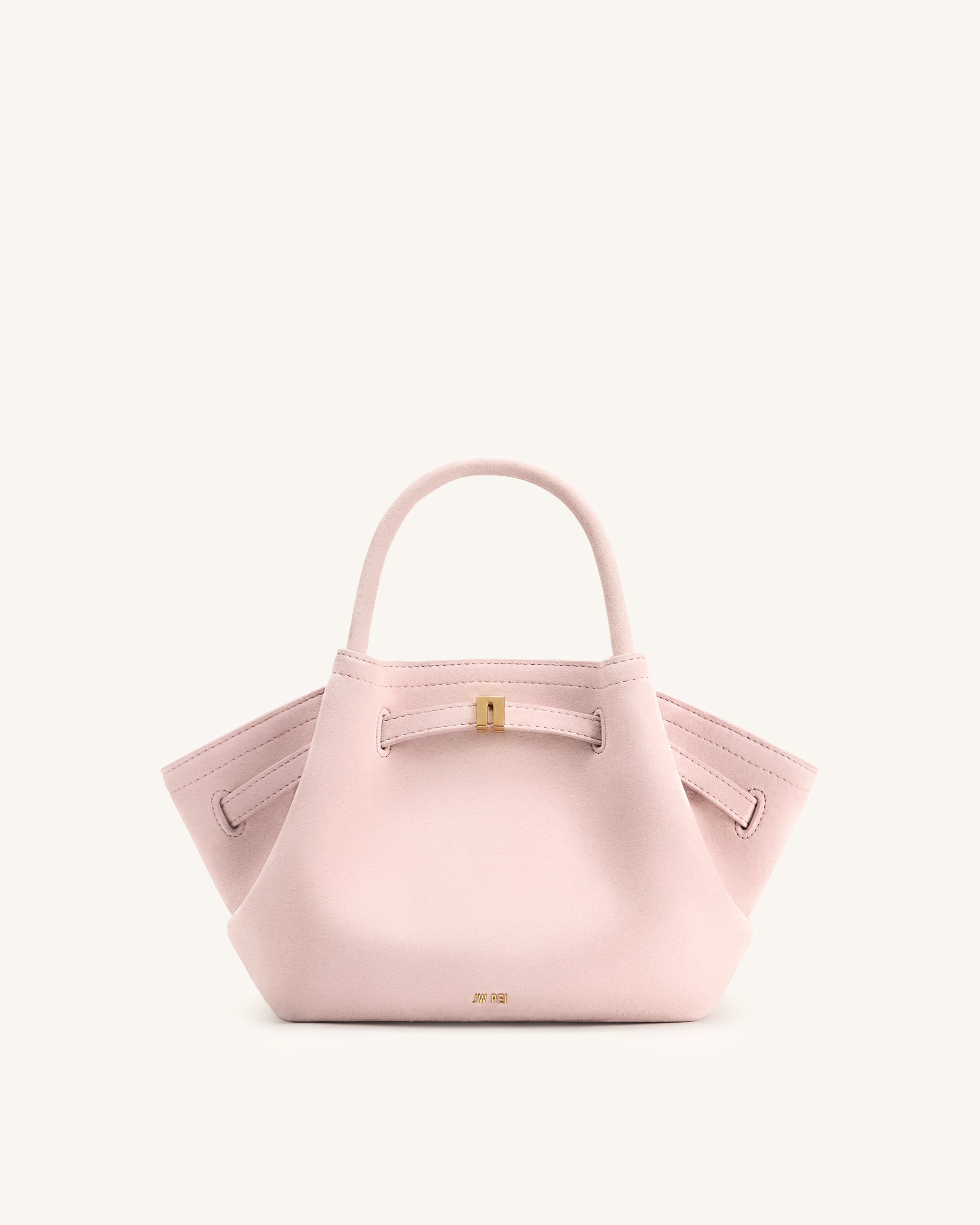Hana Mini Faux Suede Tote Bag - Pink