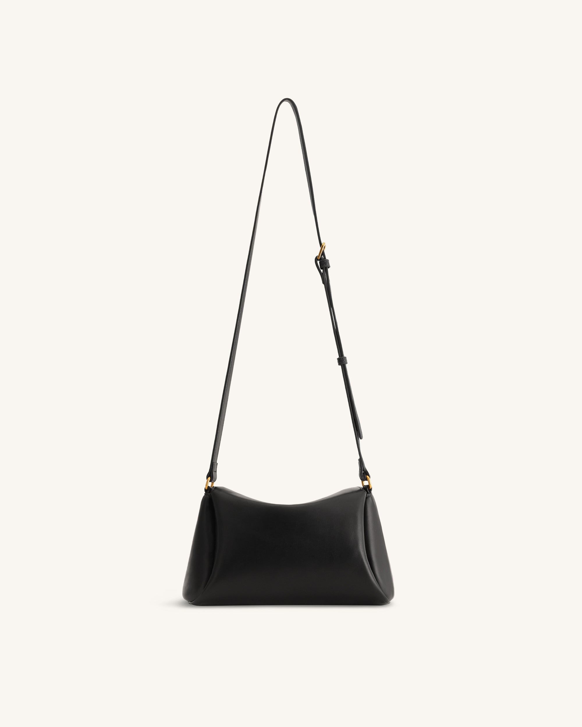 Greta Twist-Lock Crossbody Bag - Black - Image 3