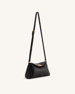 Alternative view of Greta Twist-Lock Crossbody Bag - Black