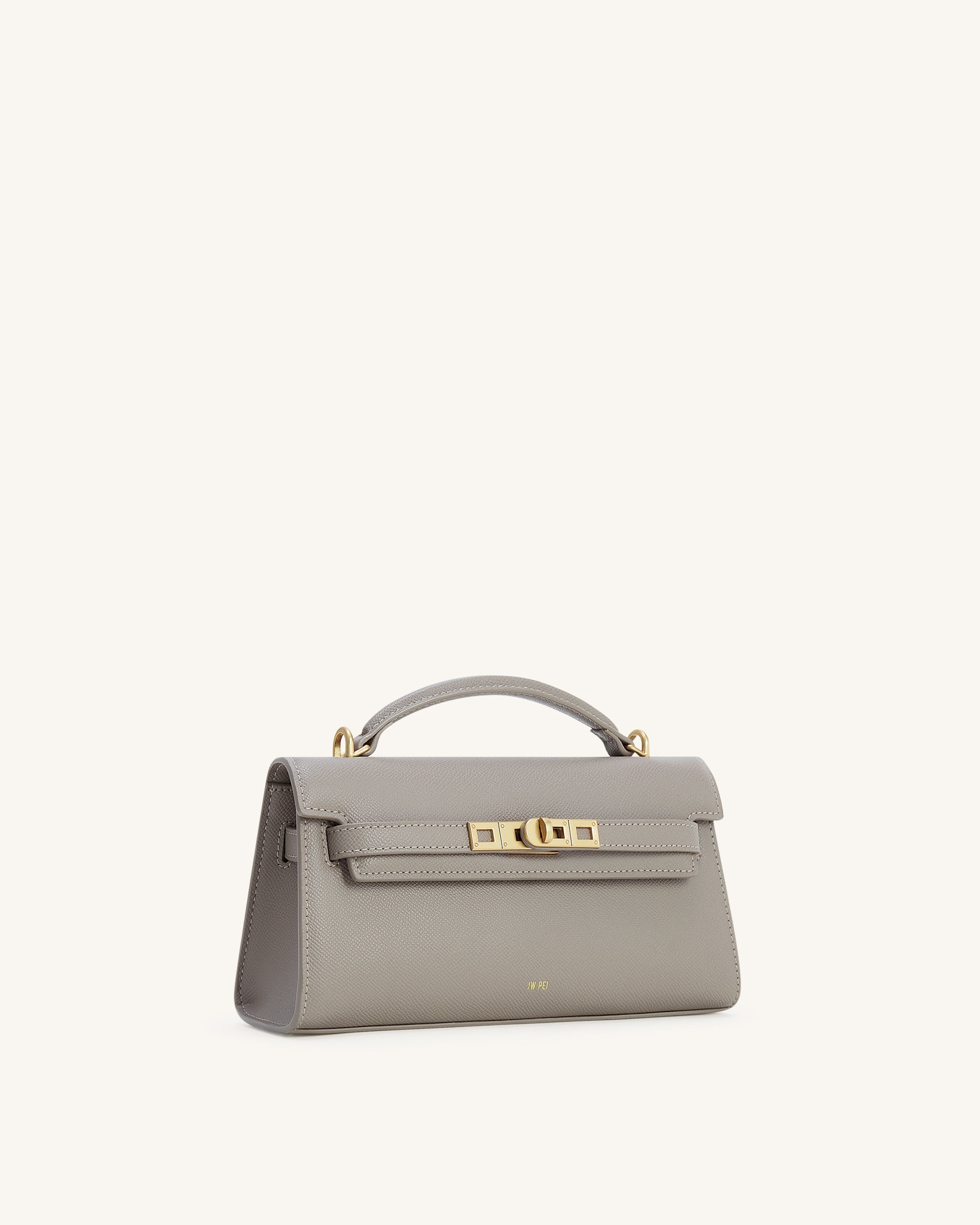 Noor Top Handle Bag - Elephant Gray - Image 3