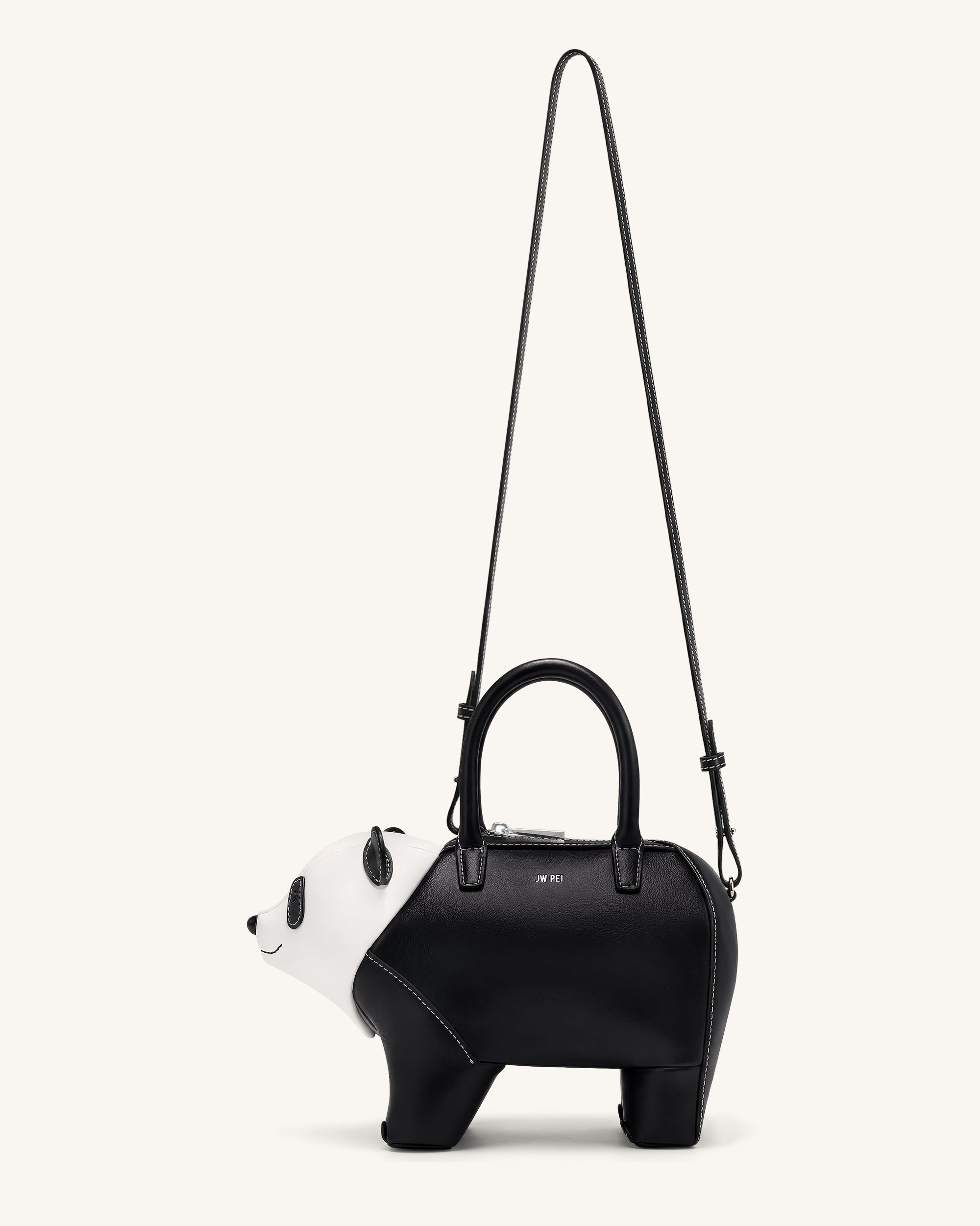 Adeline Panda Handbag - Black - Image 2