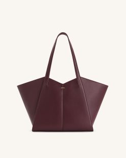 Kiana Large Capacity Tote Bag - Deep Claret