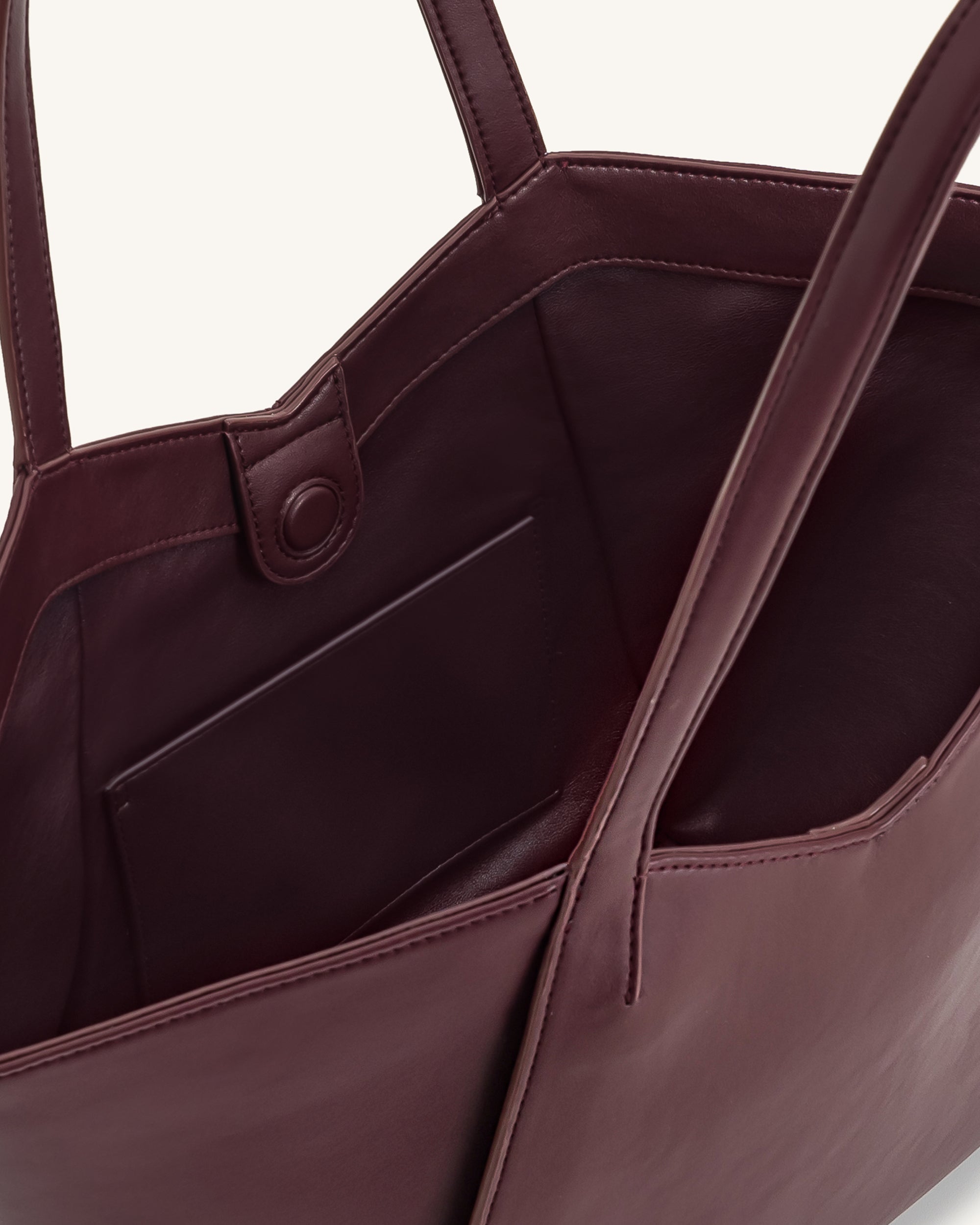 Kiana Large Capacity Tote Bag - Deep Claret - Image 4