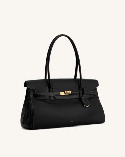 Alternative view of Yara Large Shoulder Bag - Black
