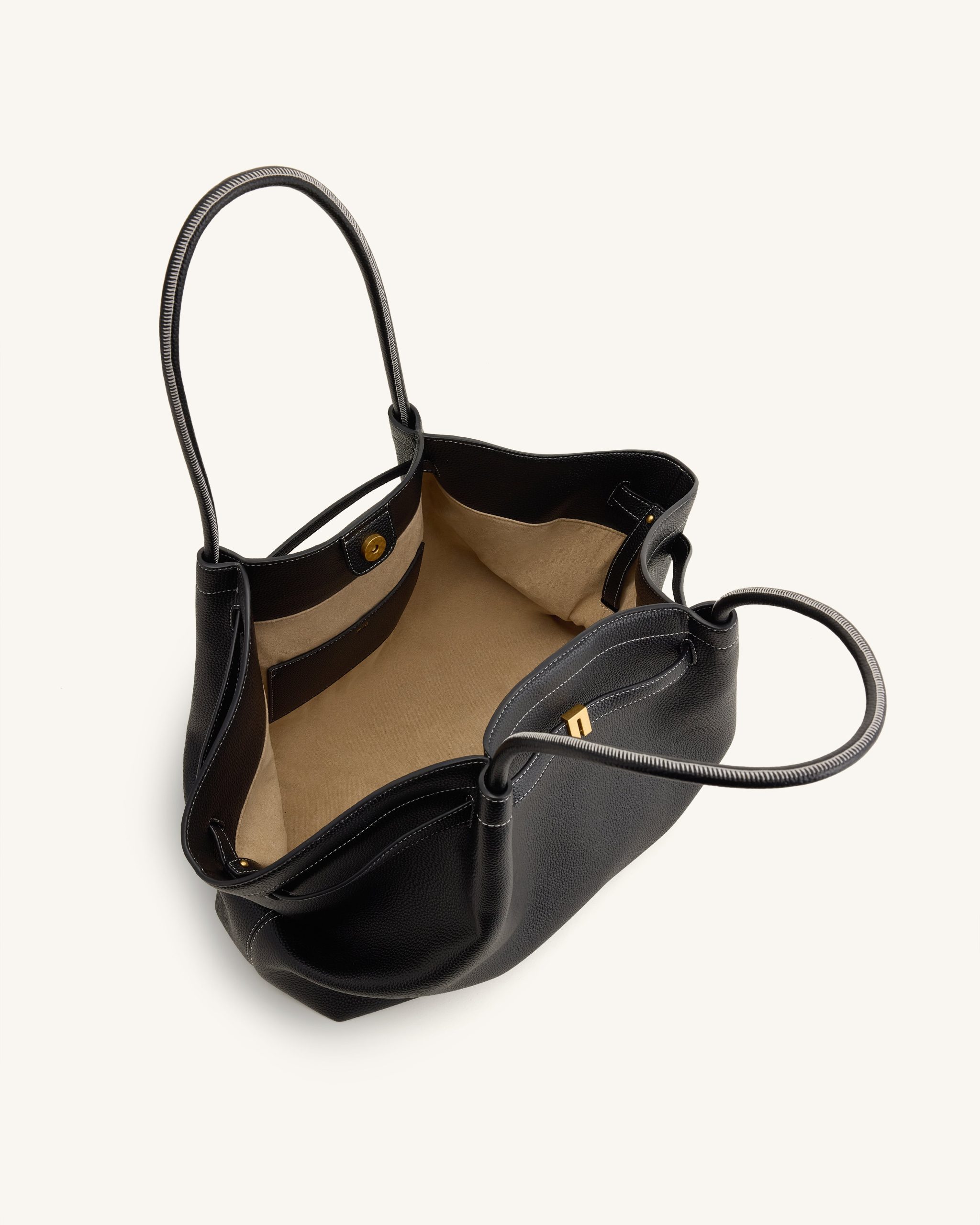 Hana Large Tote Bag - Black - Image 4