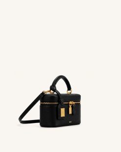Alternative view of Cleo Box Shape Top Handle Bag - Ink Black