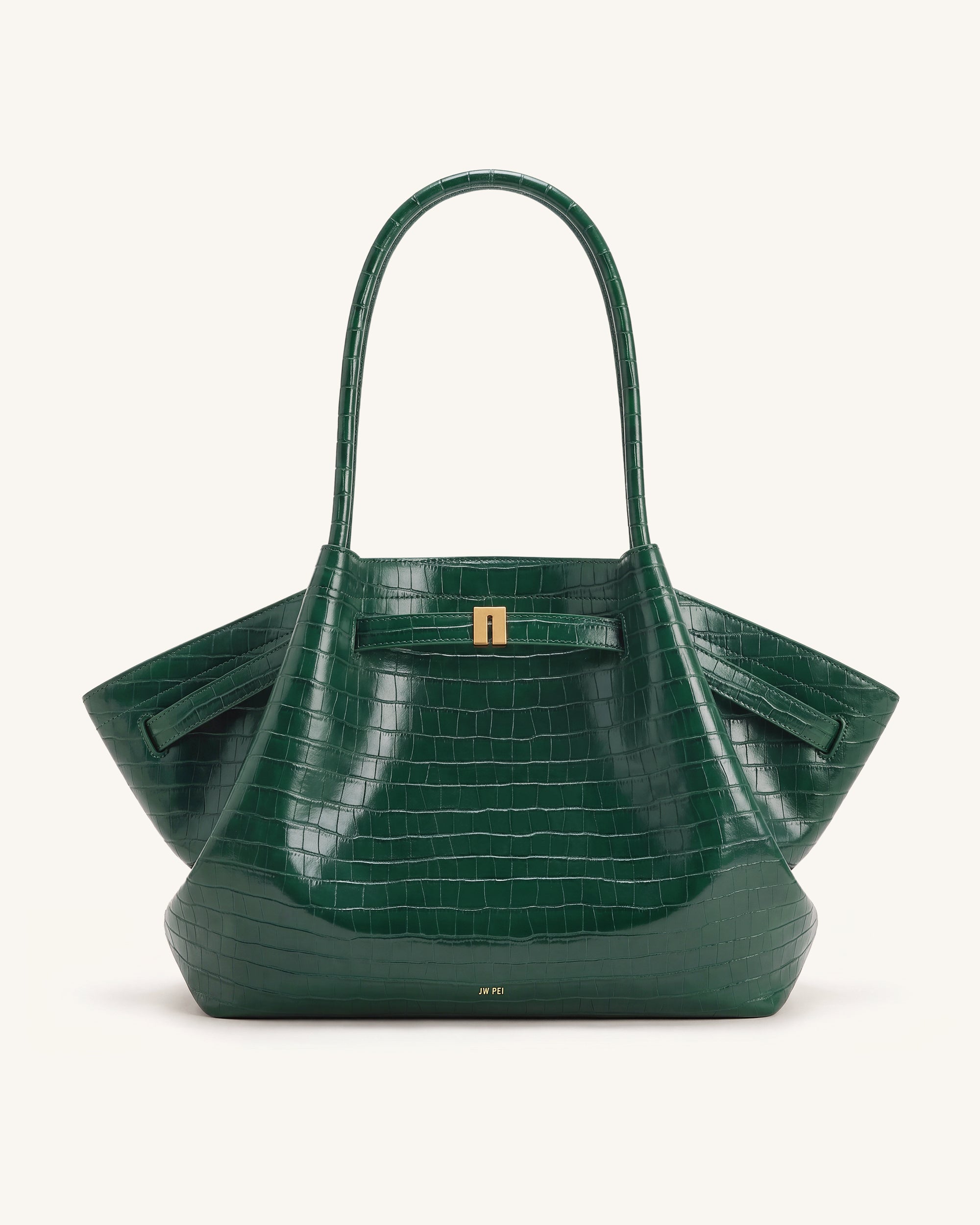 Hana Large Tote Bag - Green Croc