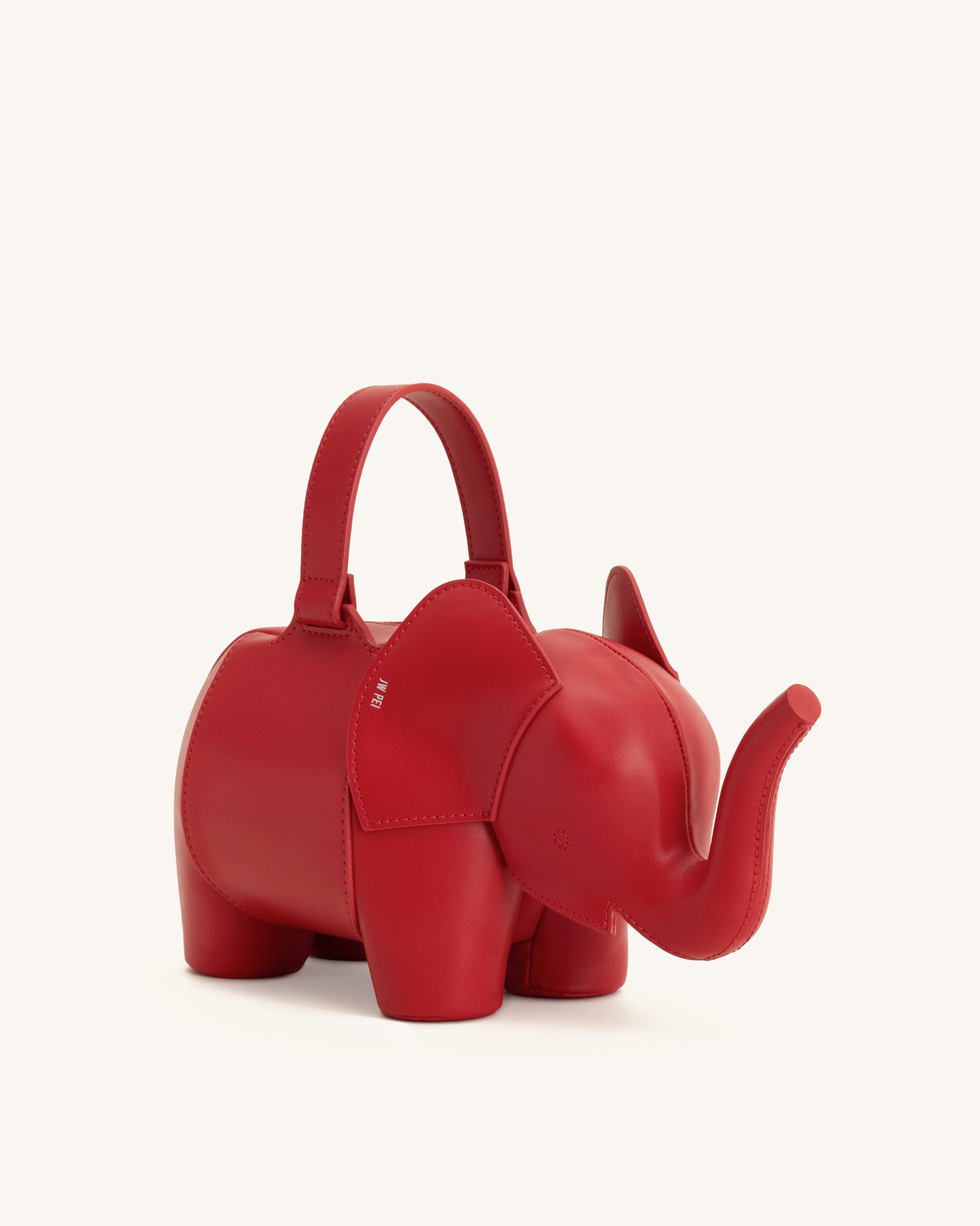 Claire Elephant Shaped Handbag - Red - Image 3