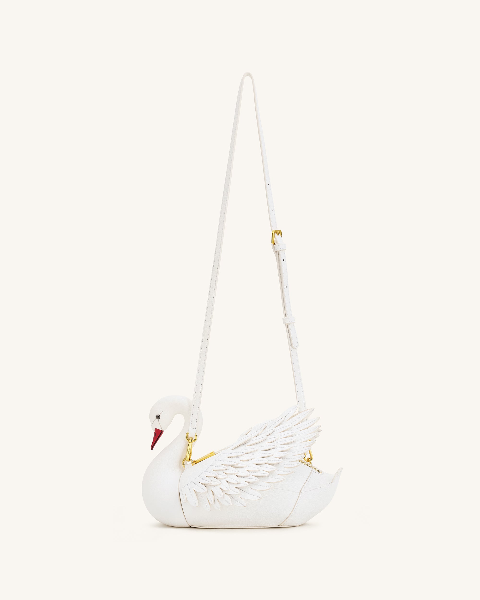 Alani Swan Shaped Crossbody Bag - White - Image 2