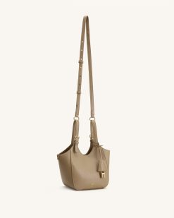 Alternative view of Ines Padlock Tote Bag - Gray Beige