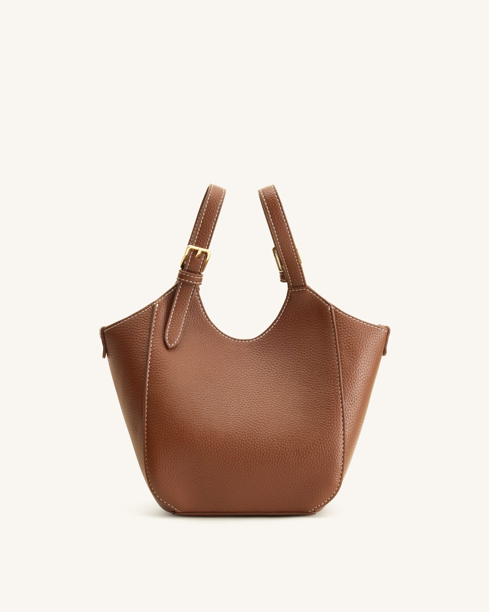 Ines Padlock Tote Bag - Chocolate Brown - Image 6