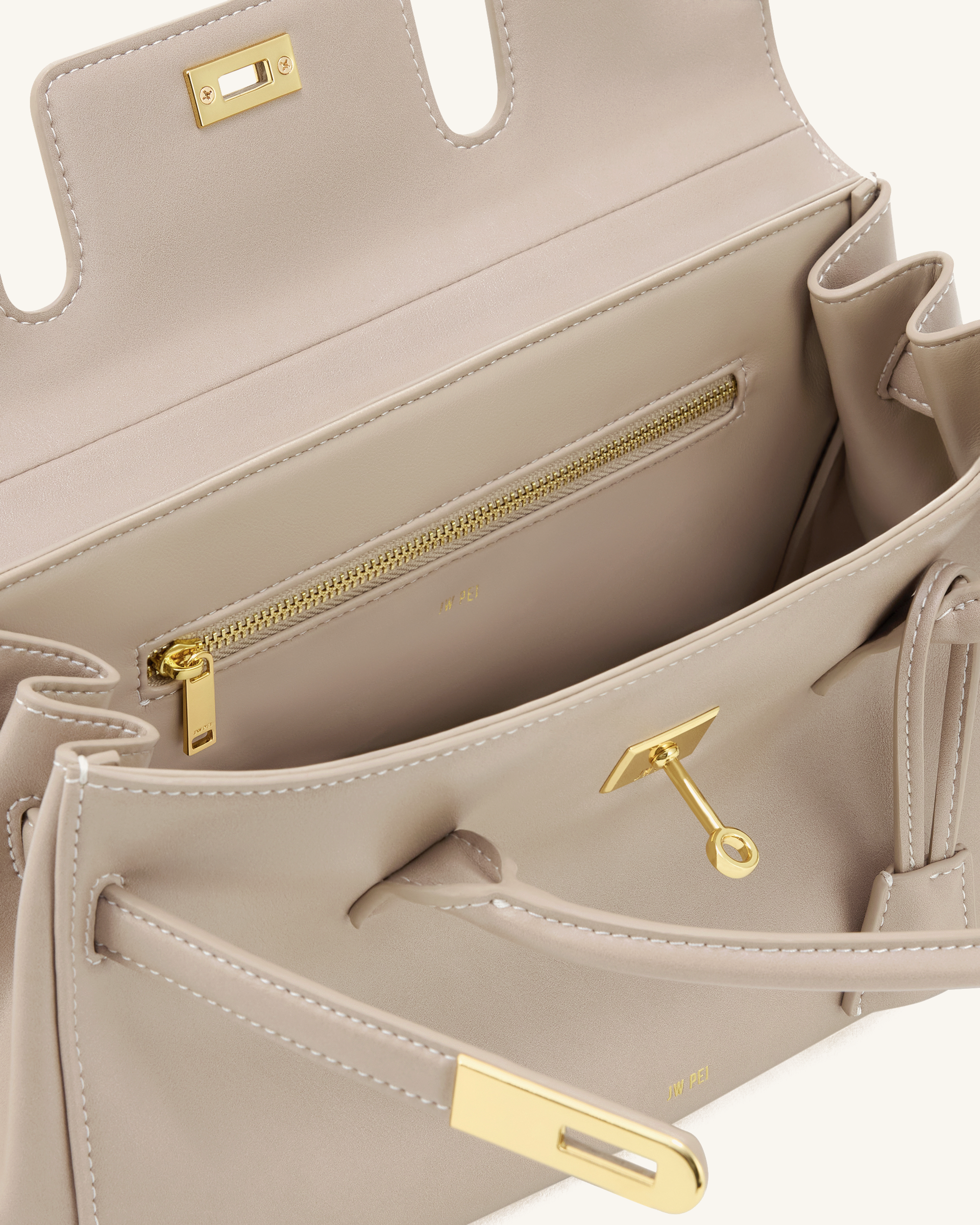 Yara Shoulder Bag - Gray Apricot - Image 4