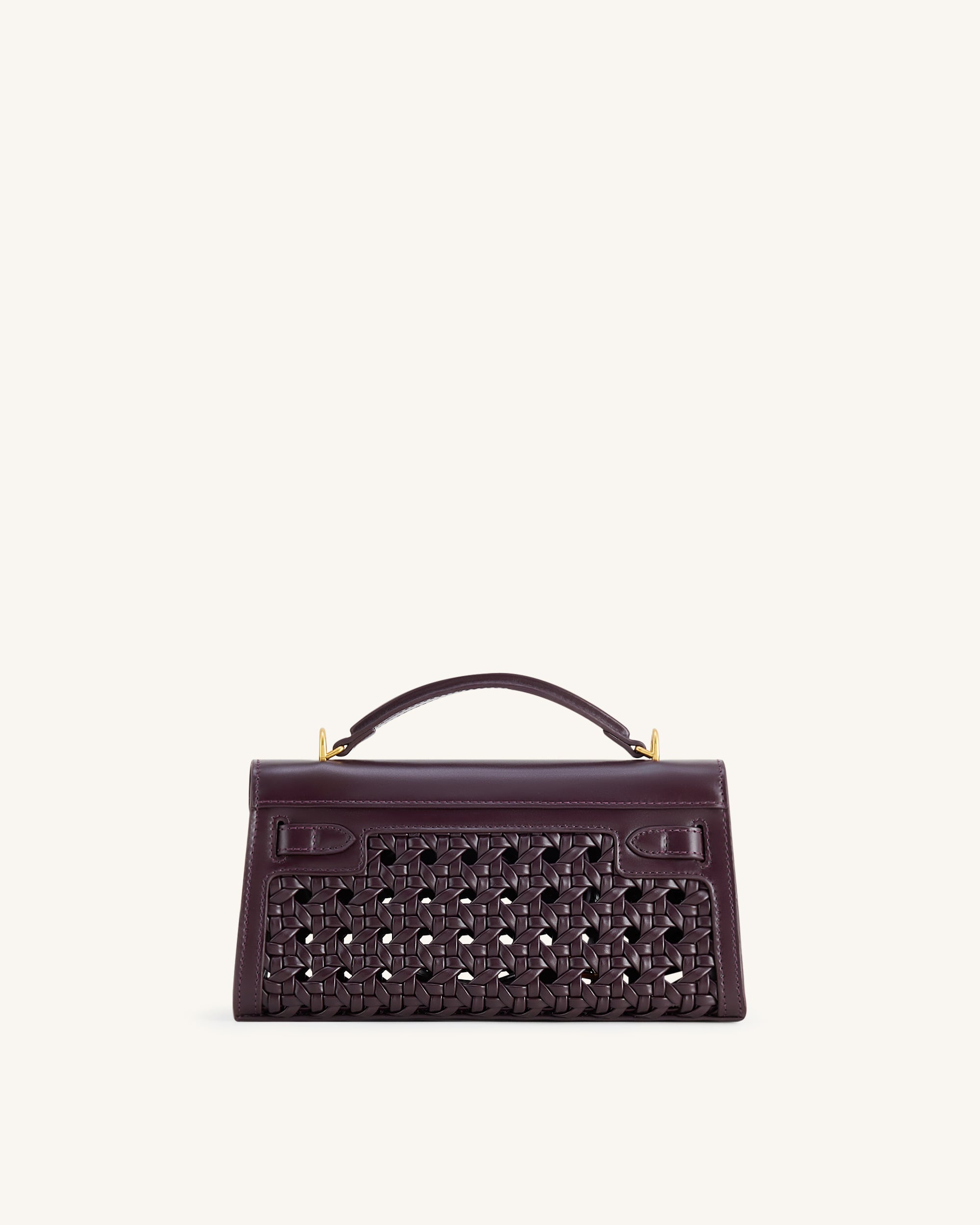 Noor Top Handle Bag - Dark Red - Image 3