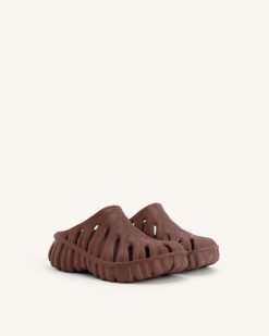 Alternative view of Tara Leaf Platform Clog - Brown