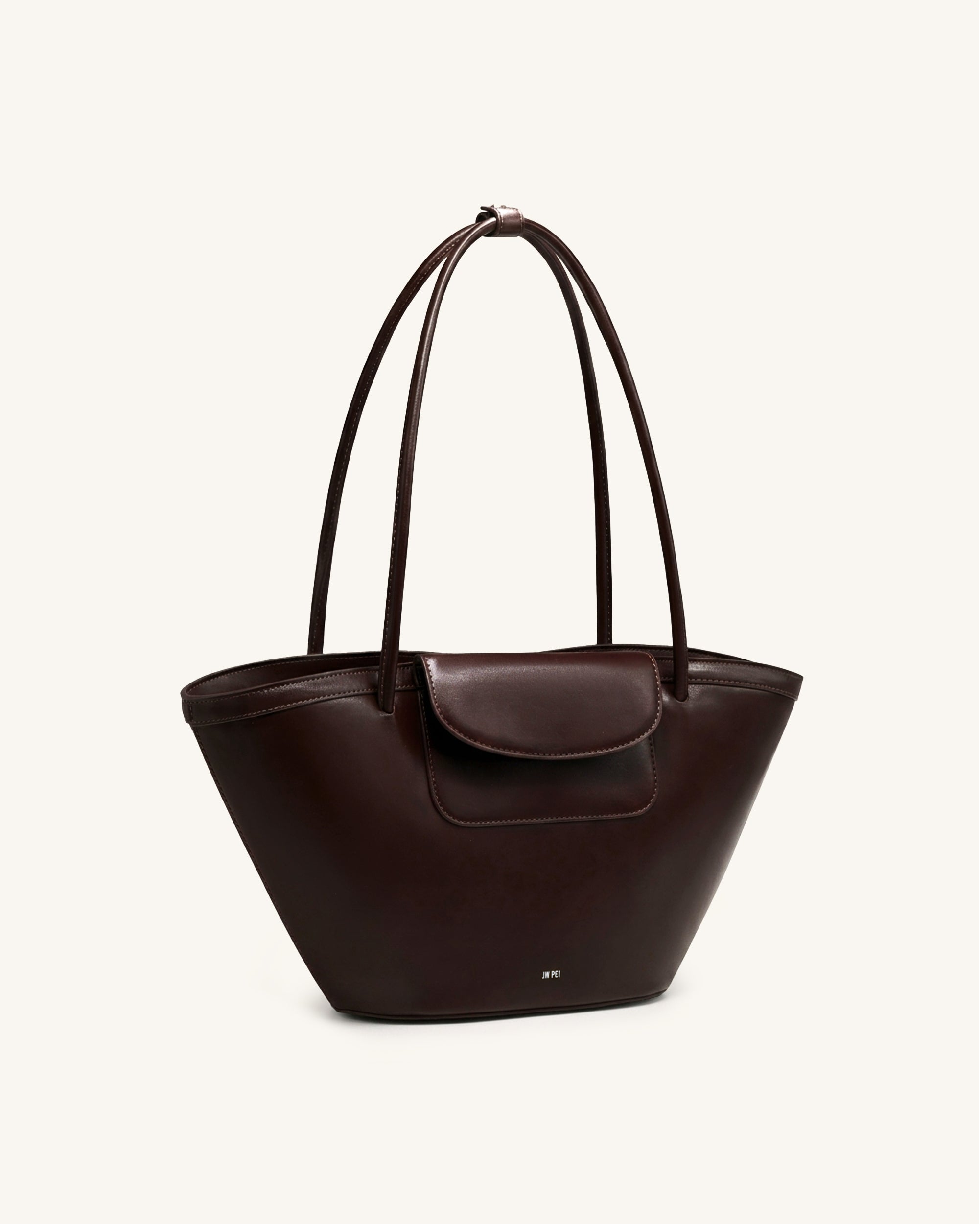 Corinne Pocket Tote Bag - Dark Brown - Image 2
