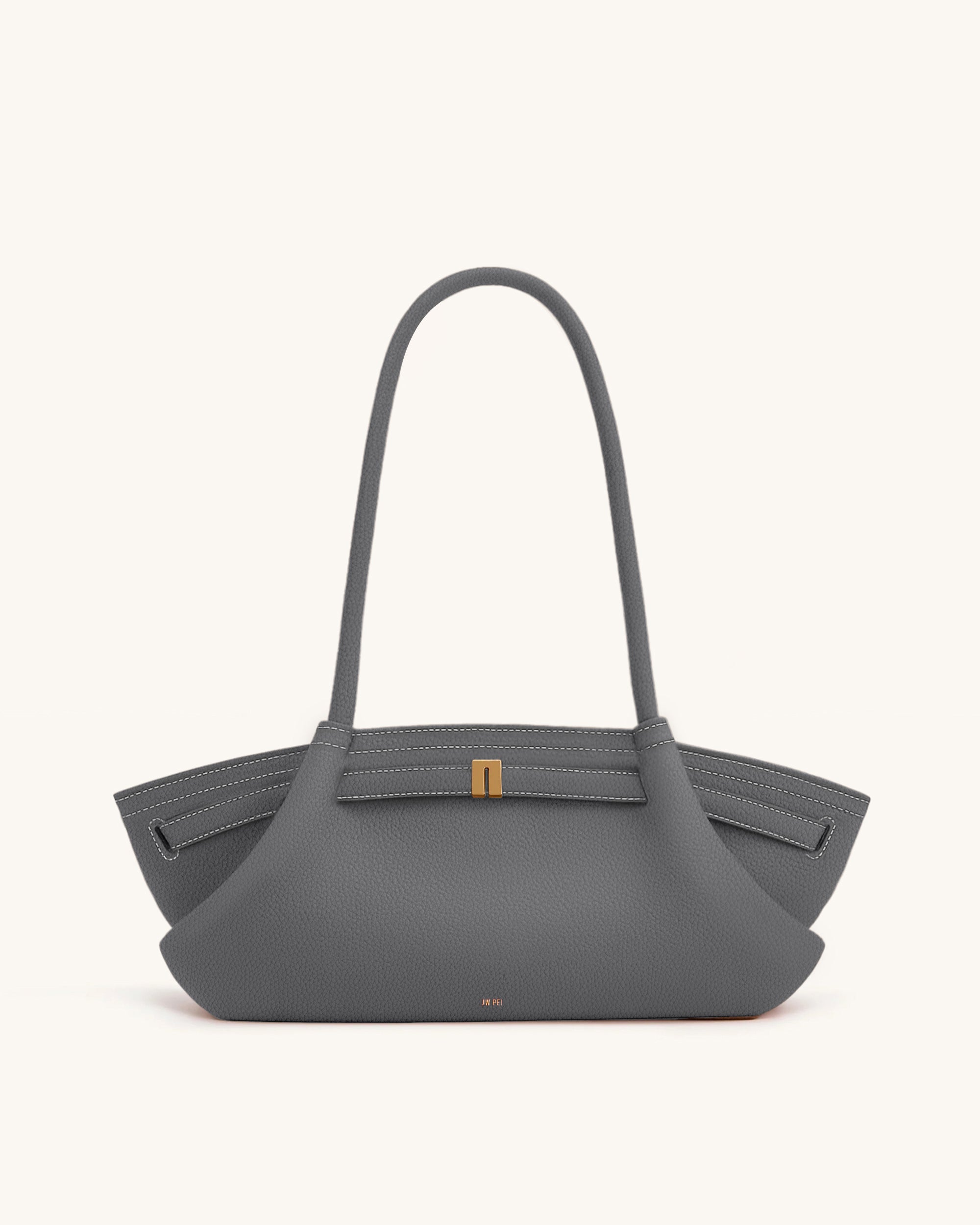 Hana Wide Tote Bag - Grey