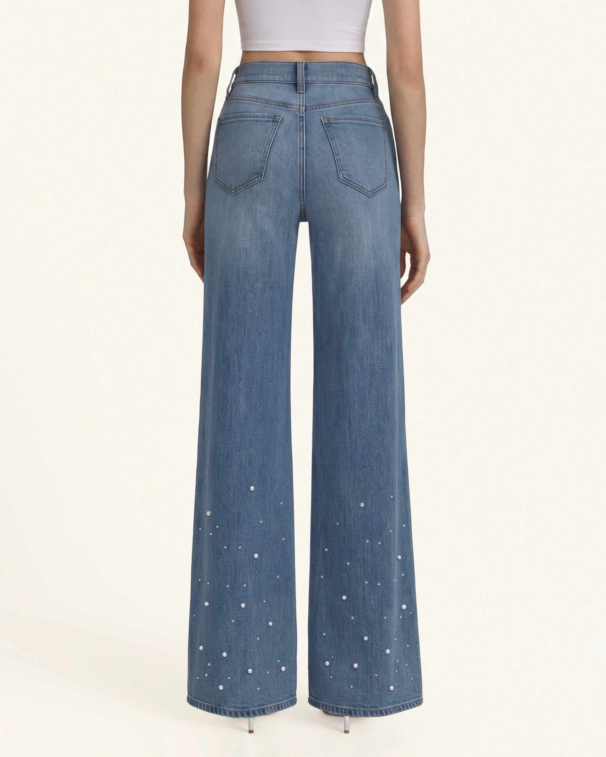 The Mermaid Shimmer Pearl Jeans - Dancing in The Moonlight - Image 2